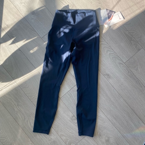 Lululemon navy wunder train HR contour fit legging tights 25” - Picture 1 of 7